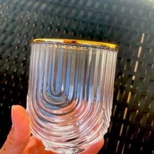 Z Gallerie art deco tumblers. Regal style. Brand new! Set of 4